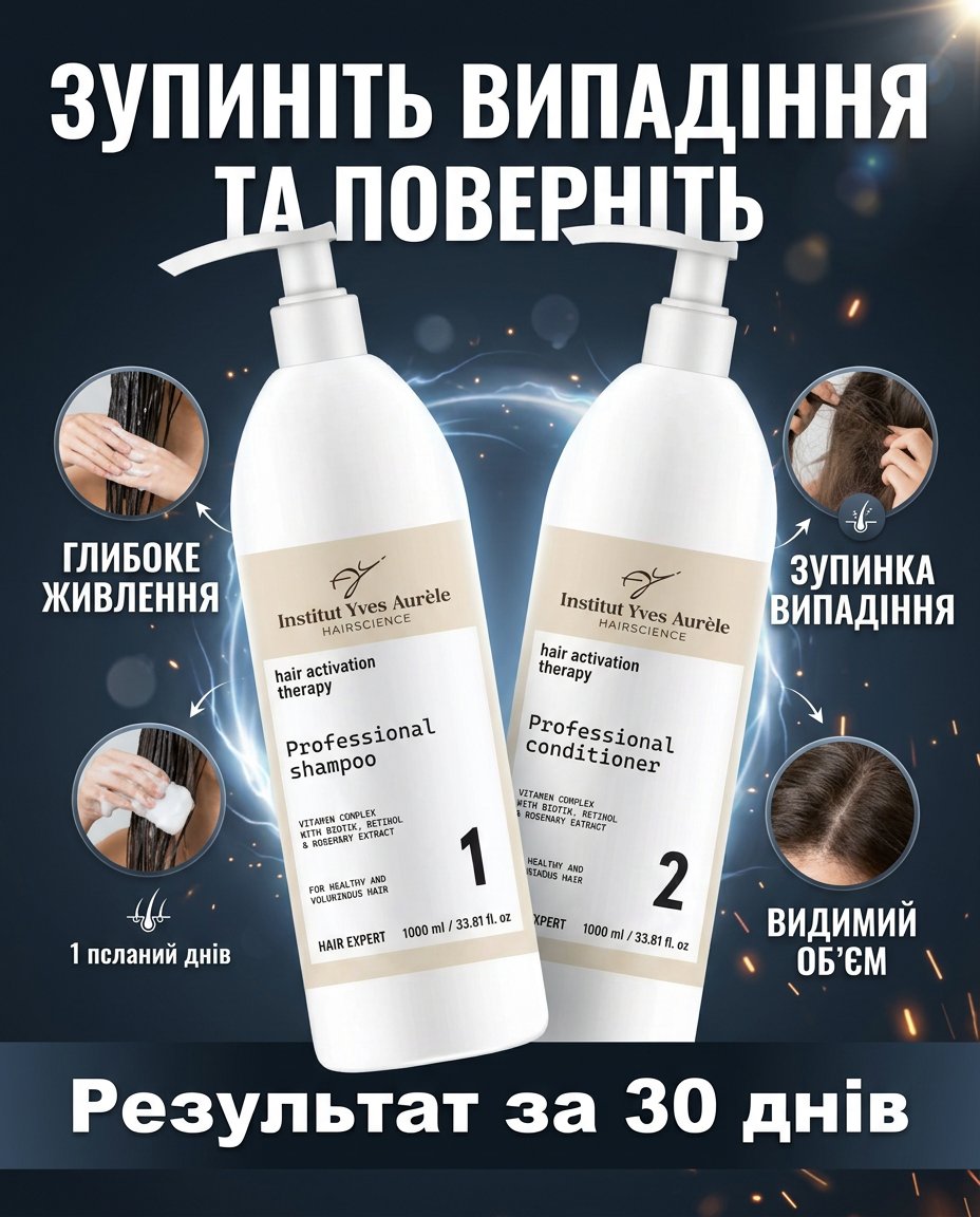 Комплекс терапії для росту та густоти волосся